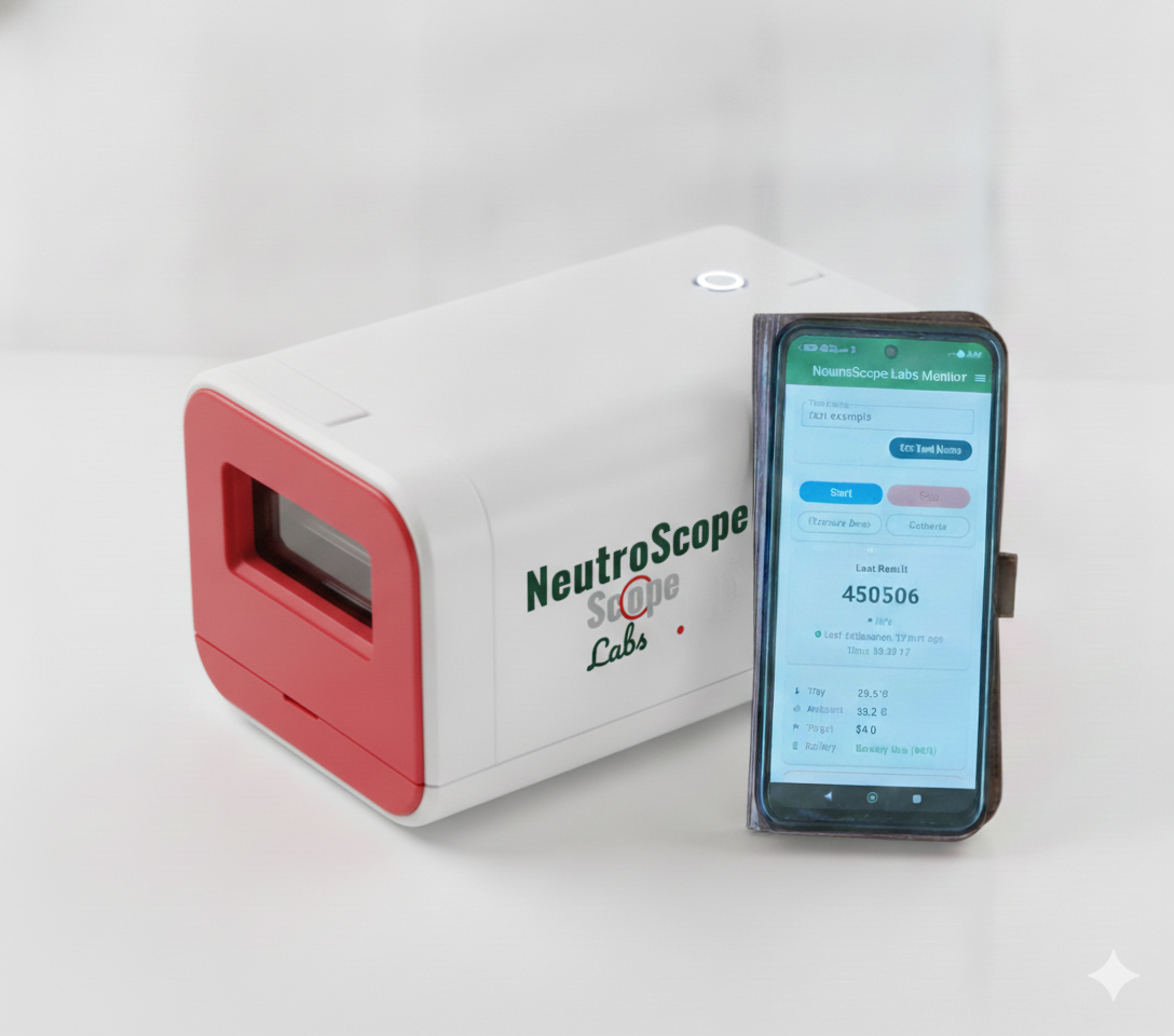 NeutroScope Labs device and companion app